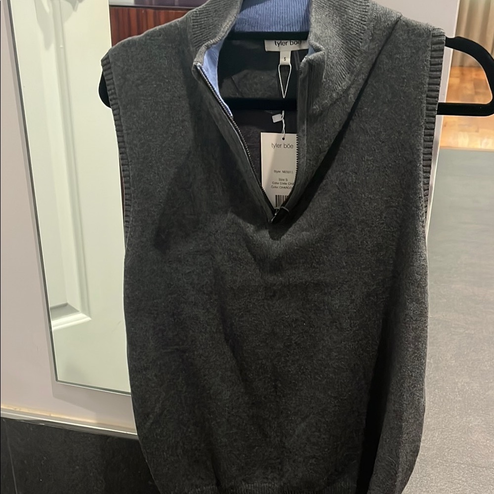Tyler Boe Men's Gray Sweater Vest size S